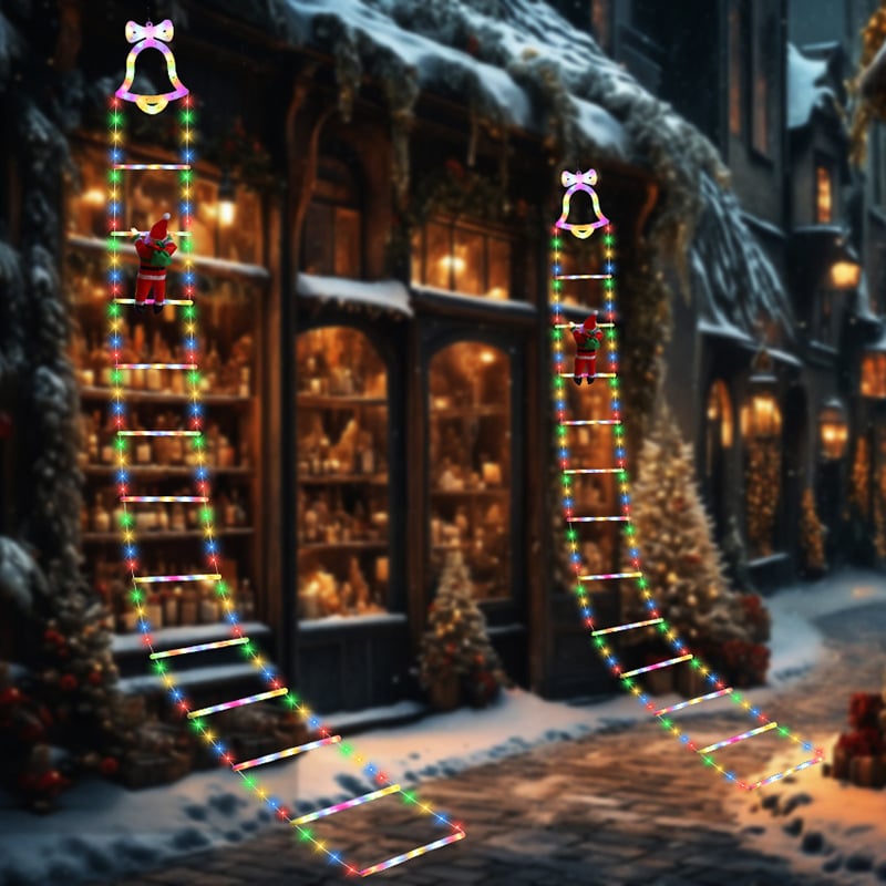Escalier lumineux du Père Noël 2025